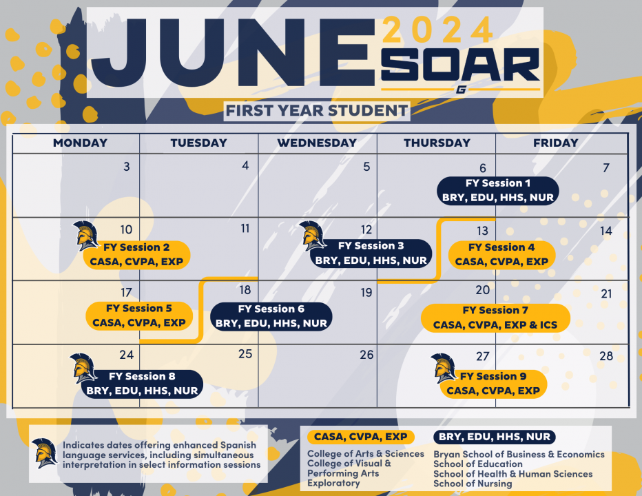 SOAR First Year Student Calendar
